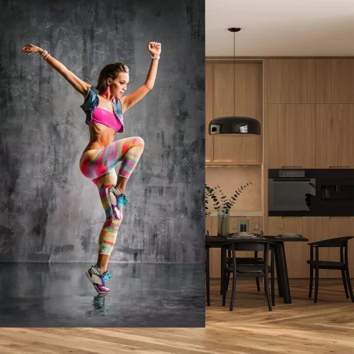 Papier peint  Danse moderne en couleurs