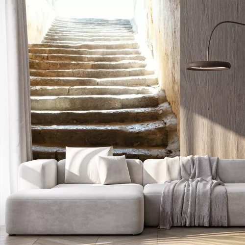 Papier peint  Vieil escalier tordu