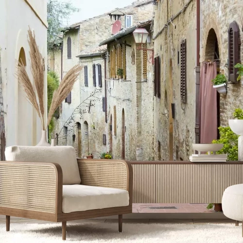 Papier peint  Rue large en Toscane