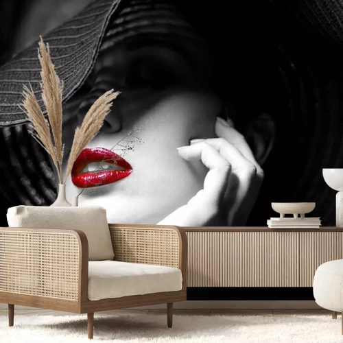 Papier peint  Lèvres rouges