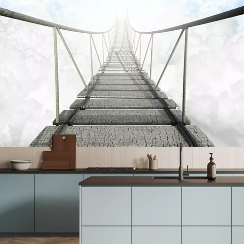 Papier peint  Pont abstrait dans les nuages