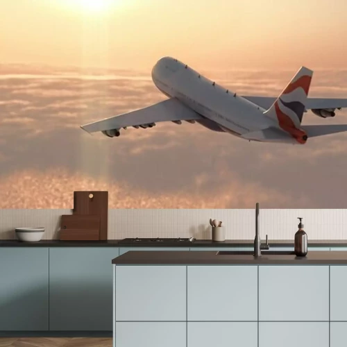 Papier peint  Avion commercial
