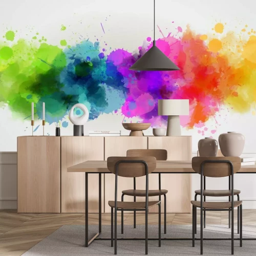 Papier peint  Taches de couleur