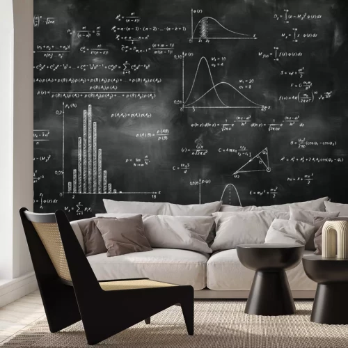 Papier peint  Formules mathématiques physique sur le tableau