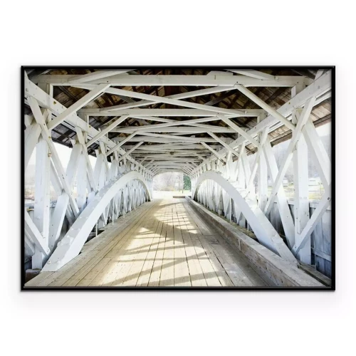 Poster  Pont couvert groveton (1852), New Hampshire, États-Unis