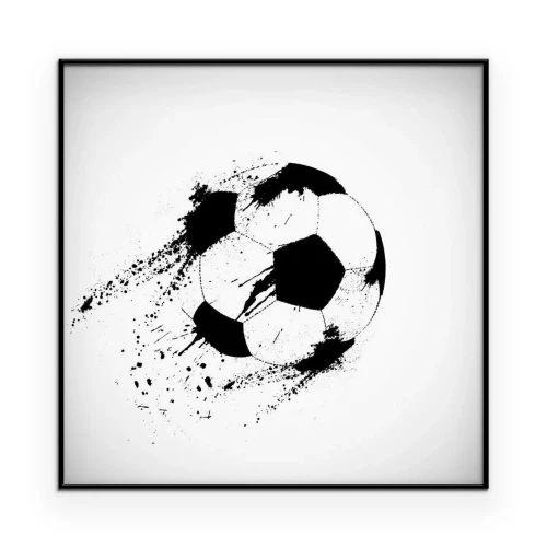 Poster  Ballon de football grunge