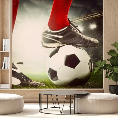 Papier peint  Joueur pieds sur le ballon