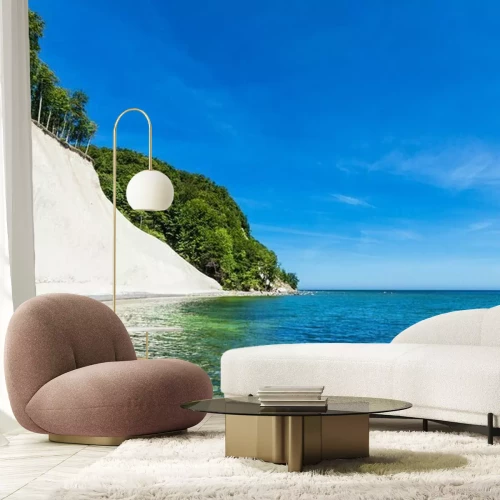 Papier peint  Falaises de craie en bord de mer