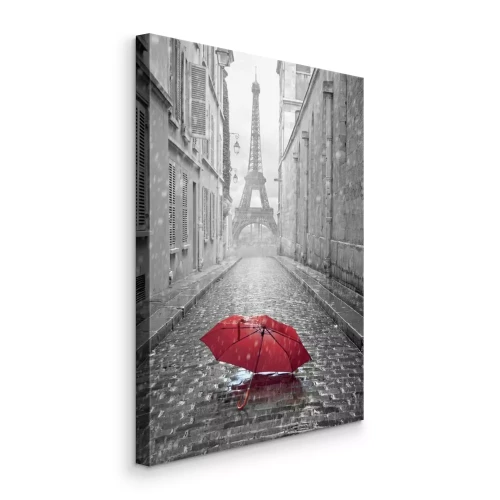 Tableau  Vue de la tour Eiffel depuis une rue de Paris