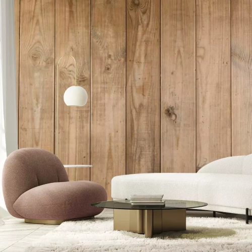 Papier peint  Planches en bois marron