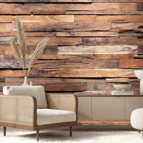 Papier peint  Surface en bois