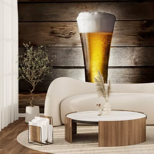 Sticker  verre de mousse de bière