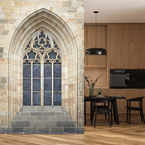 Papier peint  Fenêtre gothique