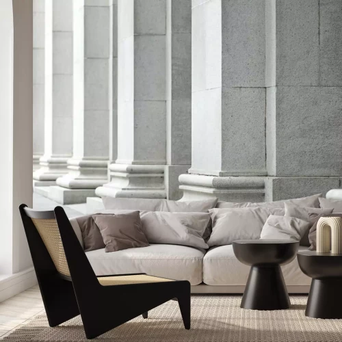 Papier peint  Colonnes 3D en pierre blanche