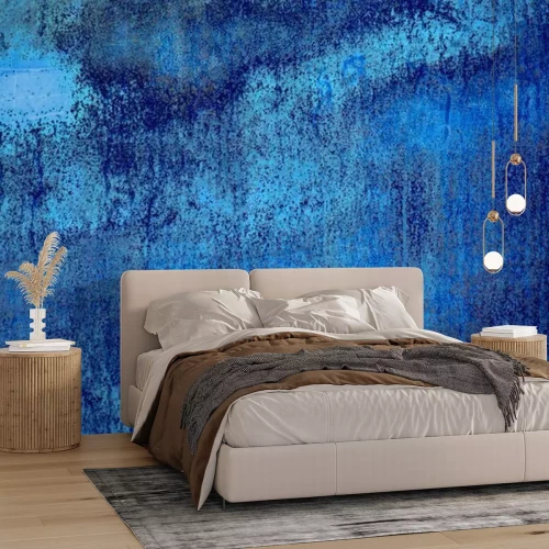 Papier peint  Texture de mur bleu