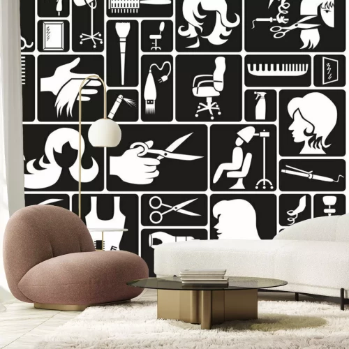 Papier peint  Coiffure icônes