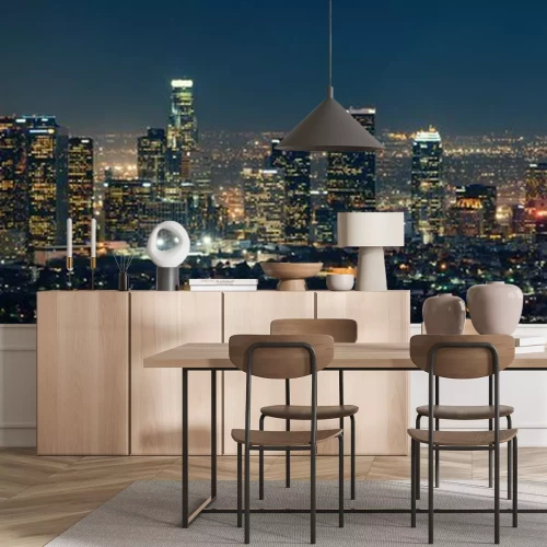 Papier peint  Gratte-ciels de Manhattan illuminés la nuit