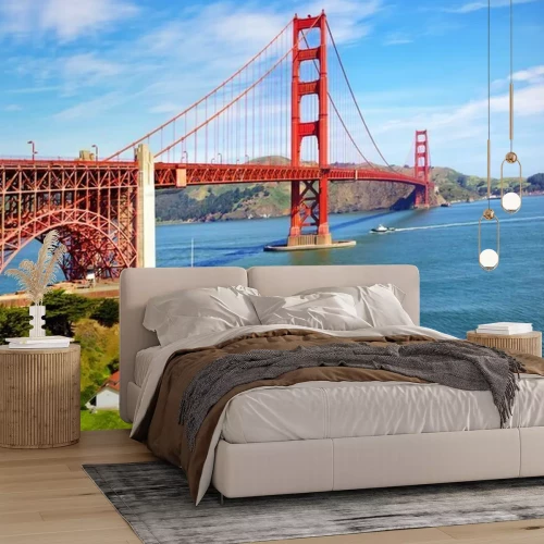 Papier peint  Golden Gate Bridge et Fort Point, San Francisco, États-Unis
