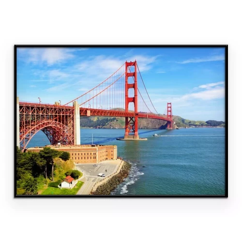 Poster  Golden Gate Bridge et Fort Point, San Francisco, États-Unis