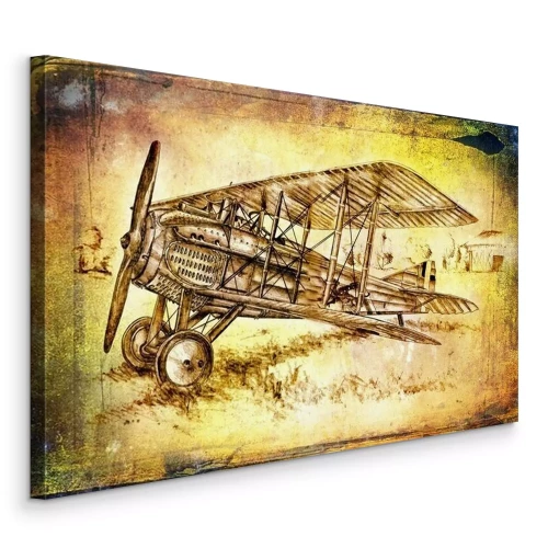 Tableau  Vieux avion classique