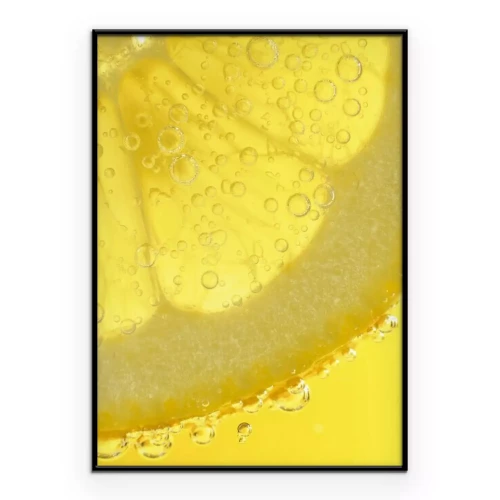 Poster  Gros plan sur un citron juteux