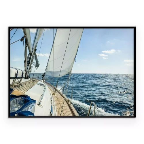 Poster  Un voilier avec des passagers