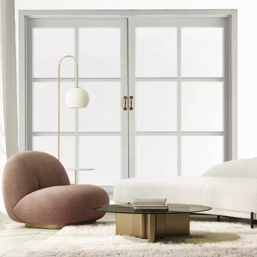 Papier peint  Fenêtre simple en blanc