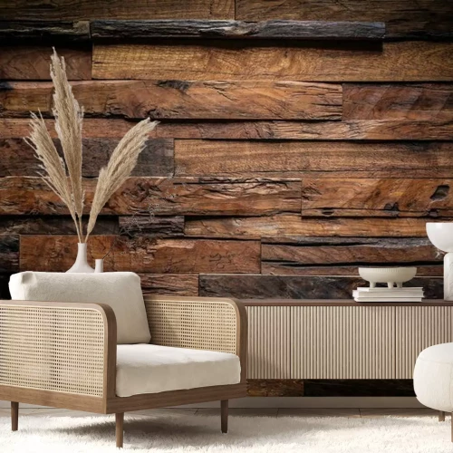 Papier peint  Conception de fond sombre de bois