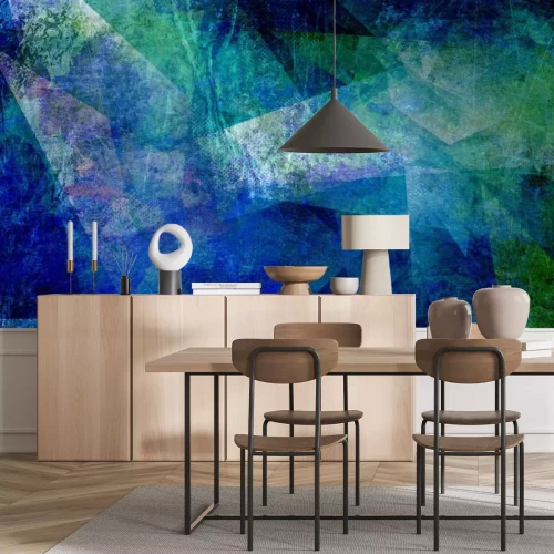 Papier peint  Fond abstrait bleu-vert