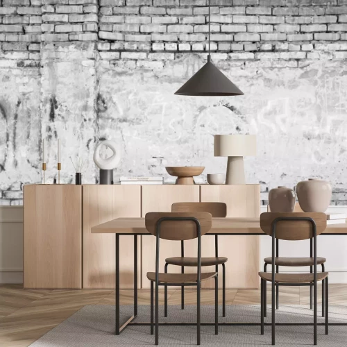 Papier peint  Mur et graffitis peints