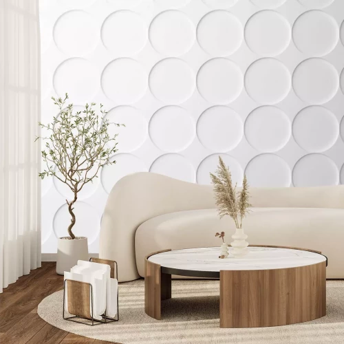 Papier peint  Arrière-plan blanc avec des roues