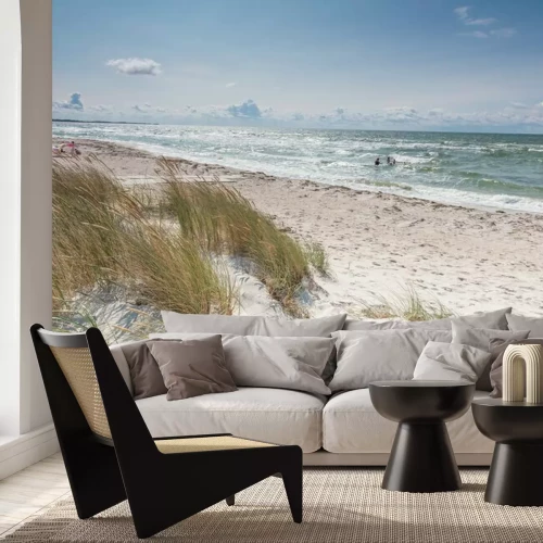 Papier peint  Les dunes de sable et la mer