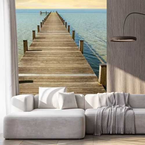 Papier peint  Passerelle mer des tropiques