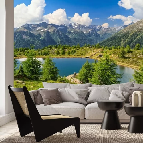 Papier peint  Paysage de montagne en été