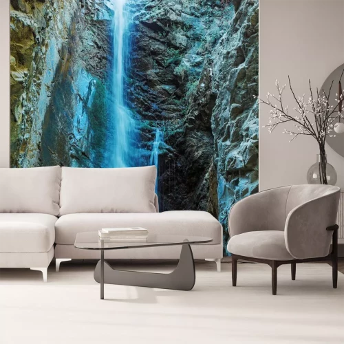 Papier peint  Cascade zen dans une grotte