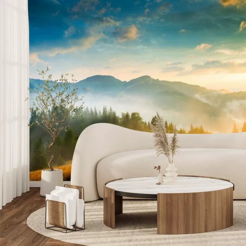 Papier peint  Brouillard dans les montagnes