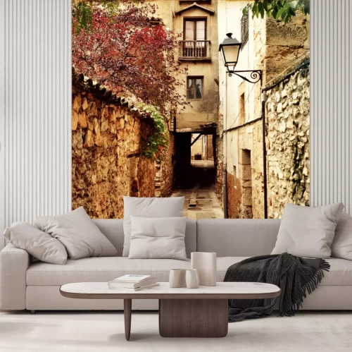 Papier peint  Ruelle en Espagne à l'automne