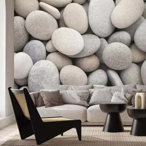 Sticker  Des pierres rondes grises