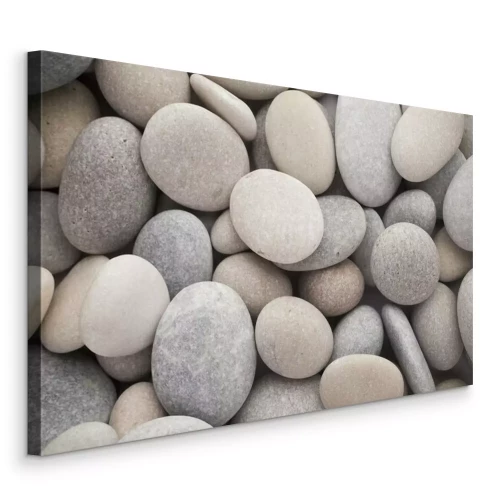 Tableau  Des pierres rondes grises