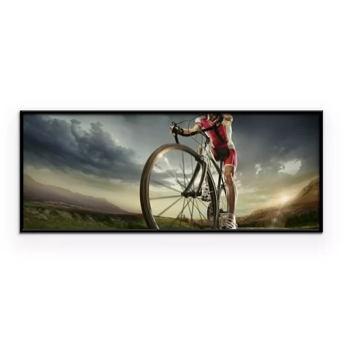 Poster  Cycliste sur la route