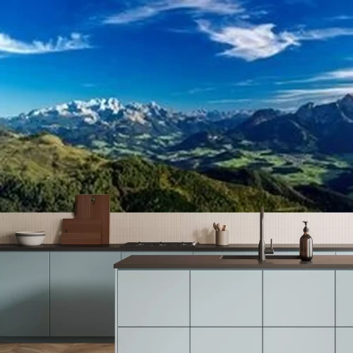 Papier peint  Panorama du ciel au-dessus des montagnes