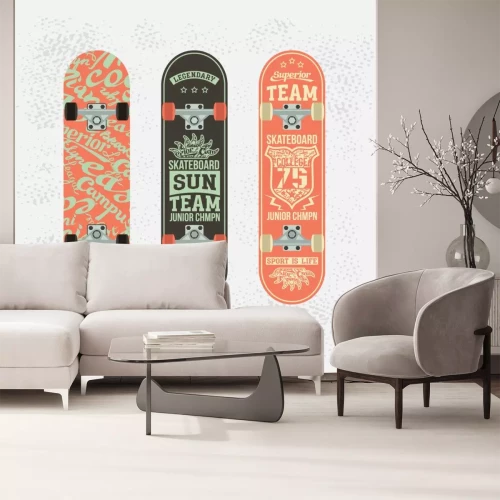 Sticker  Motif de skateboard style vintage