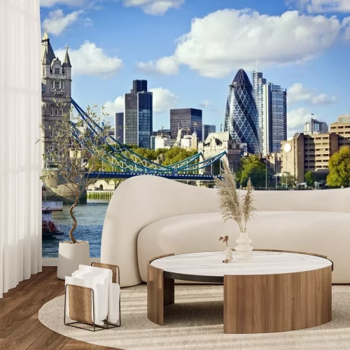 Papier peint  Panorama de ville et la Tamise