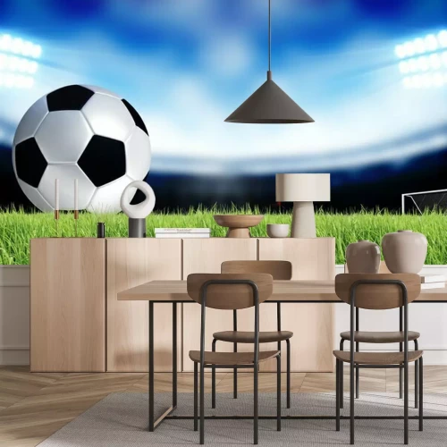 Papier peint  Ballon sur un terrain de stade