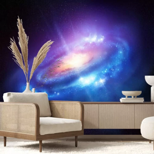 Papier peint  Galaxie spirale scintillante