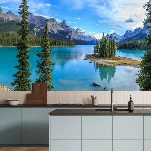 Papier peint  Panorama des montagnes canadiennes