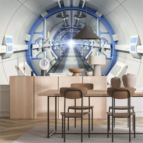 Papier peint  Tunnel 3d dans un vaisseau spatial