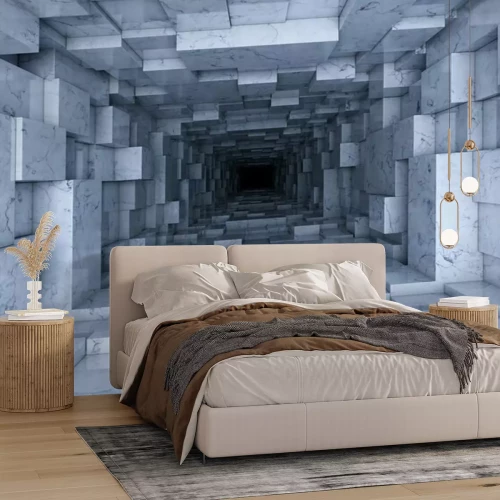 Papier peint  Un tunnel de marbre 3D profond