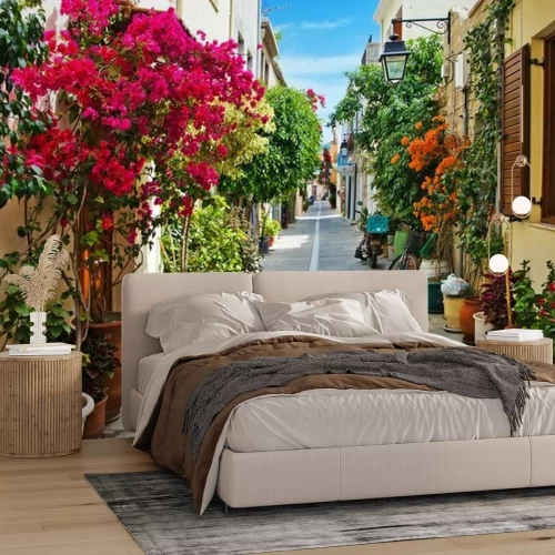 Papier peint  Une rue étroite à Rethymnon