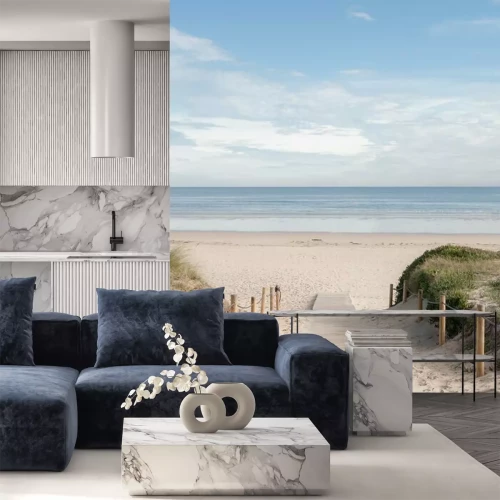 Papier peint  Entrada a la playa 02